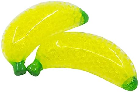 El BananaSqueezeStress topu egzersiz topu ReliefBalls çocuklar için Adults5ml renk oyuncak itme kabarcık
