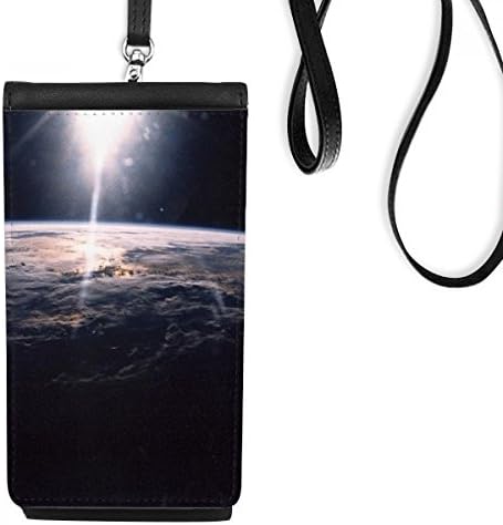 Evren Uzay Gizem Yıldız Hava Telefon Cüzdan çanta Asılı Cep Kılıfı Siyah Cep