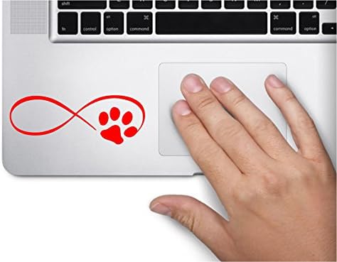 Infinity Pençe Baskı Sembol Çıkartması Komik Köpek Pet Dizüstü Cilt MacBook Trackpad Tuş Takımı Sticker Pencere