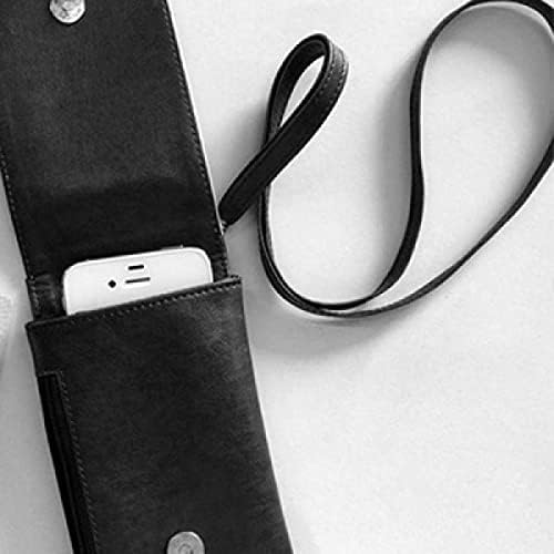 Kültür Sa Desen Telefon Cüzdan çanta Asılı Cep Kılıfı Siyah Cep