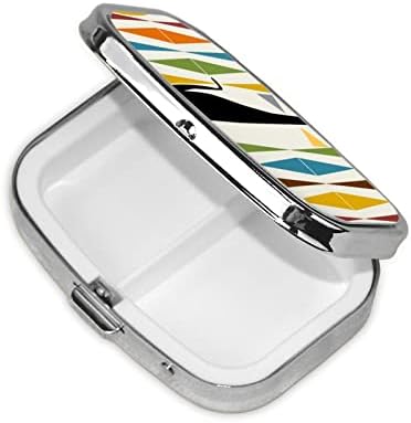 Yurtsever 4 Temmuz Amerikan Bayrağı Baskı Hap Durumda Kompakt Üç Bölmeli İlaç Tablet Organizatör Küçük Kare Hap kutu konteyner