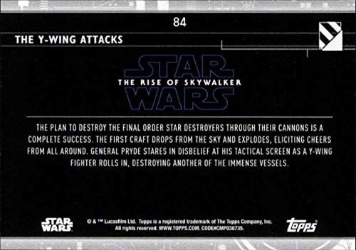 2020 Topps Yıldız Savaşları Yükselişi Skywalker Serisi 284 Y-kanat saldırıları Ticaret Kartı